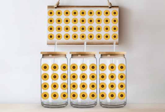 UVDTF 16oz CUP WRAP - Sunflowers