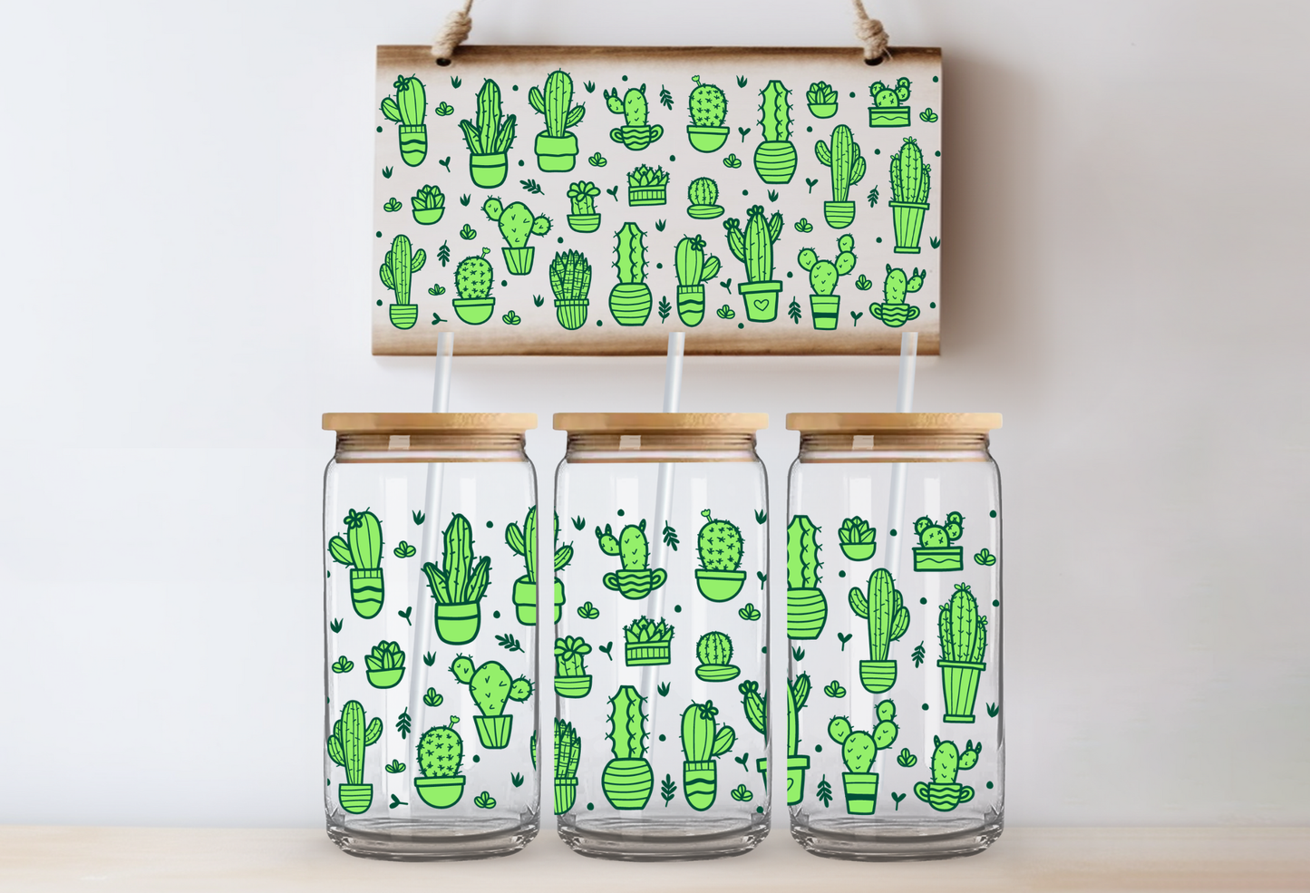 UVDTF 16oz CUP WRAP - Cacti