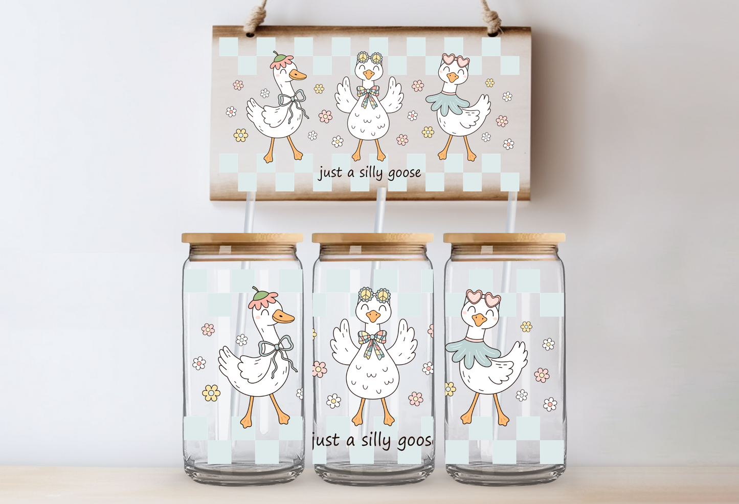 UVDTF 16oz CUP WRAP -Just a Silly Goose