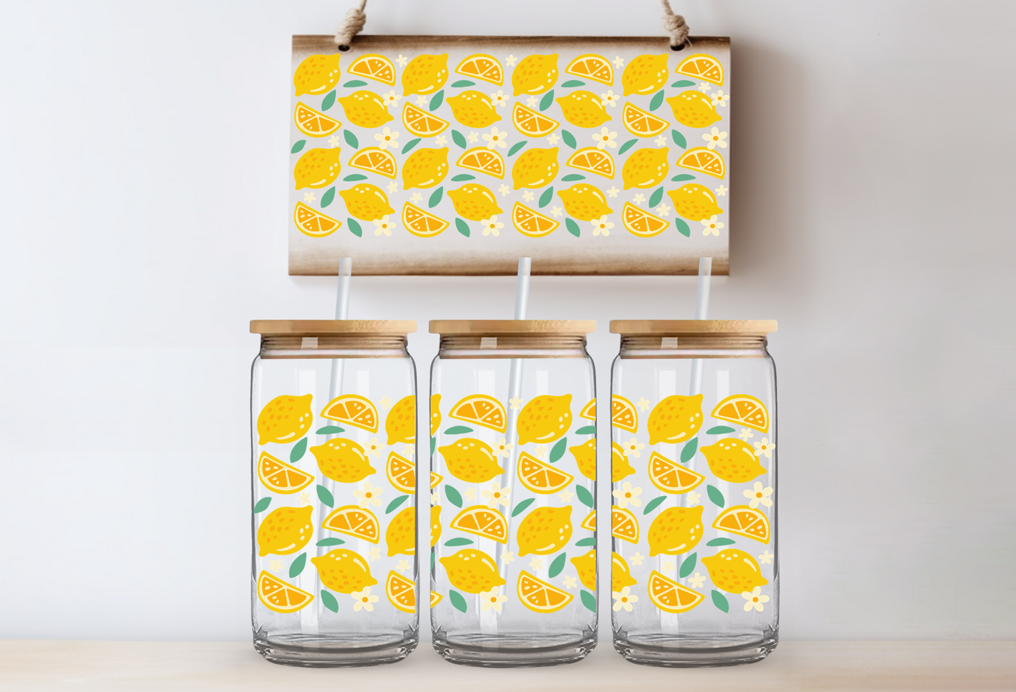 UVDTF 16oz CUP WRAP -Lemons