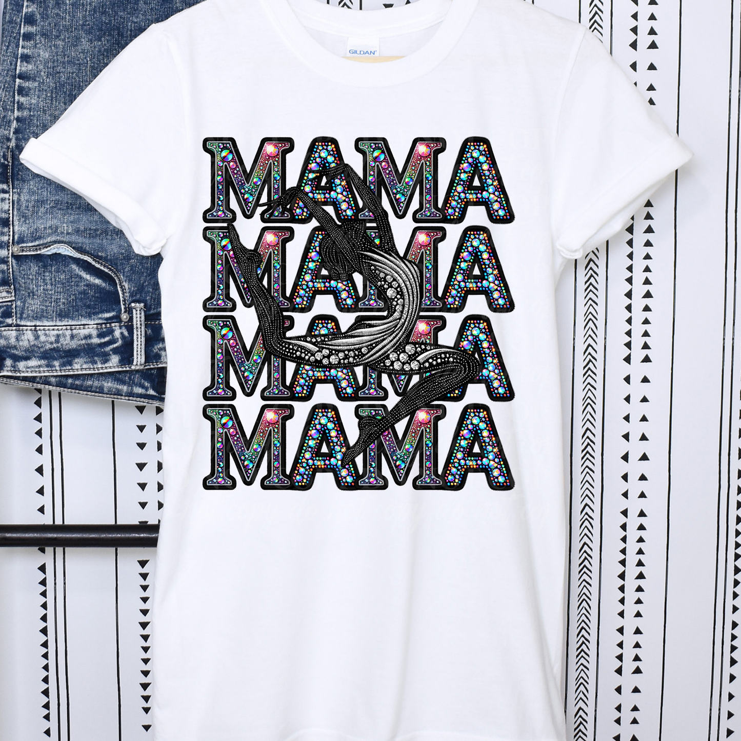 Mama Stack Colorful Rhinestone- Gymnastics