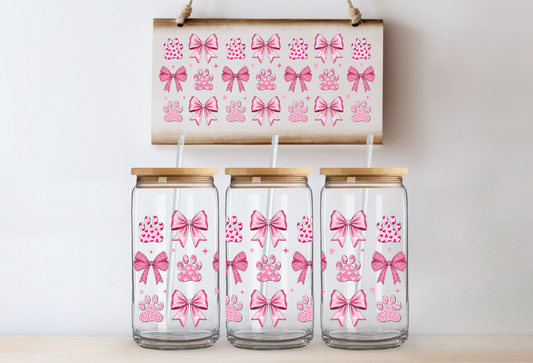 UVDTF 16oz CUP WRAP - Paws and Bows