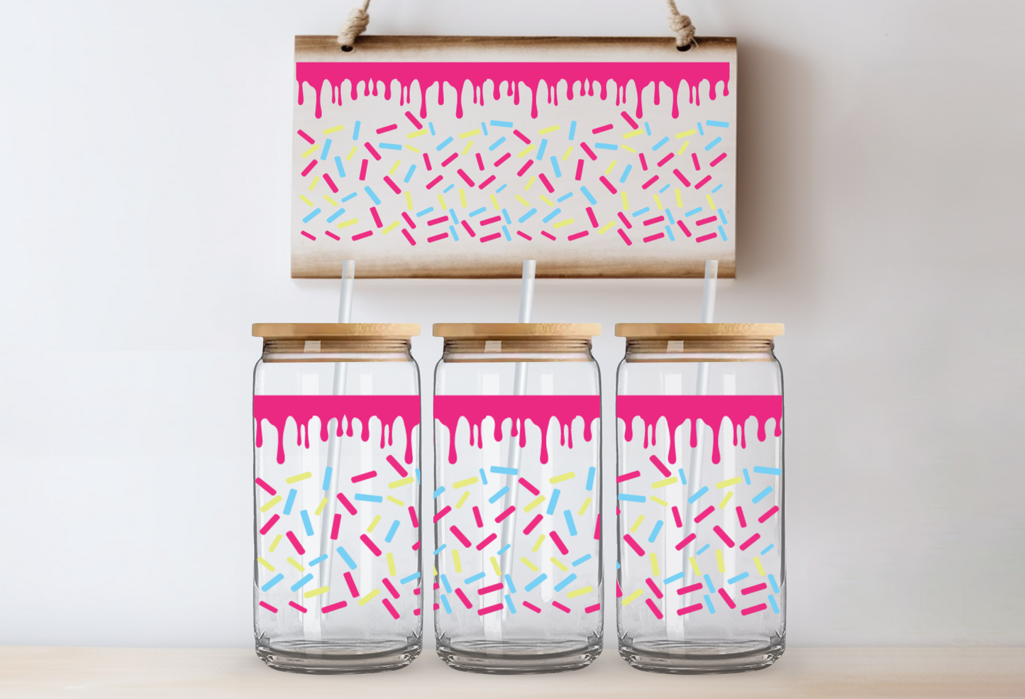 UVDTF 16oz CUP WRAP - Sprinkles and Drip