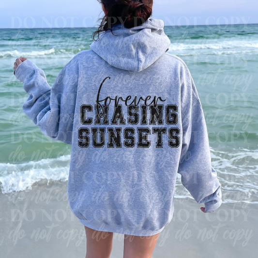 Forever Chasing Sunsets-black