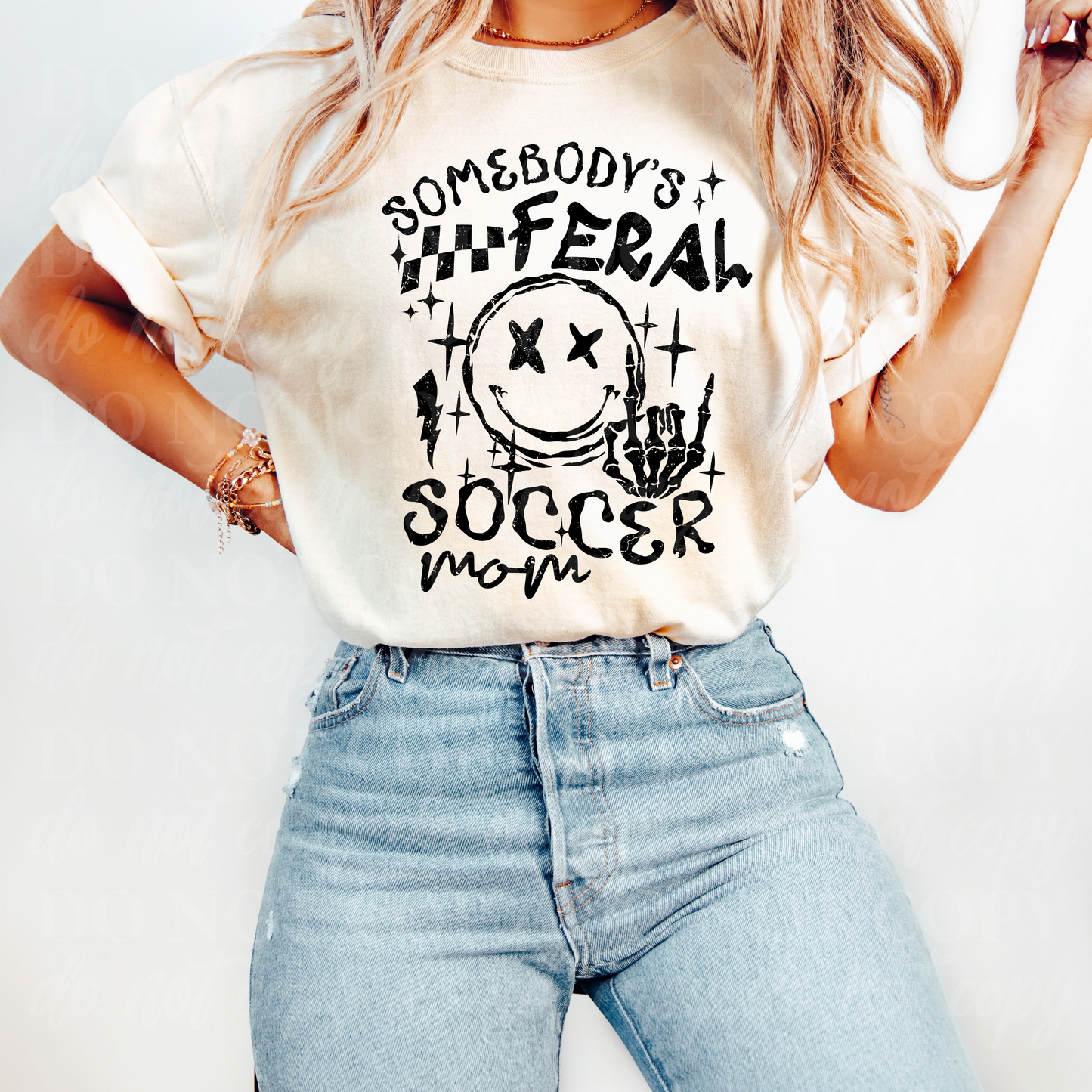Somebody's Feral Soccer Mom Black