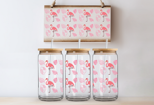 UVDTF 16oz CUP WRAP - Flamingos