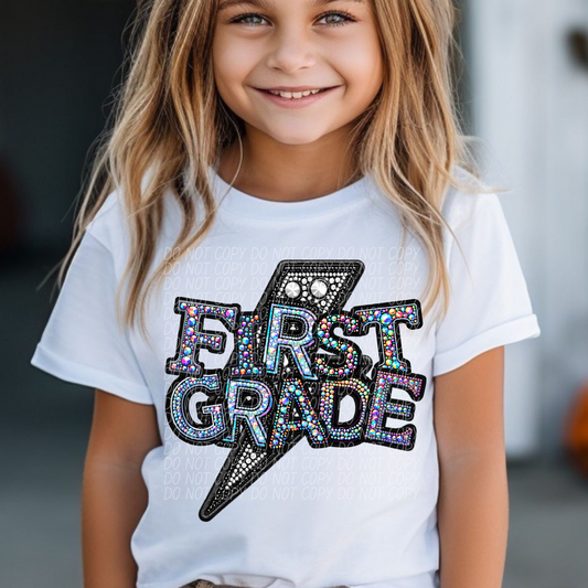 First Grade Rhinestone-colorful