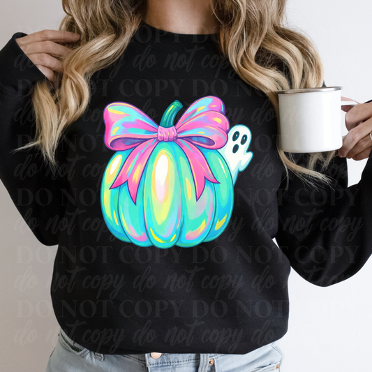 Teal and Pink Pumpkin