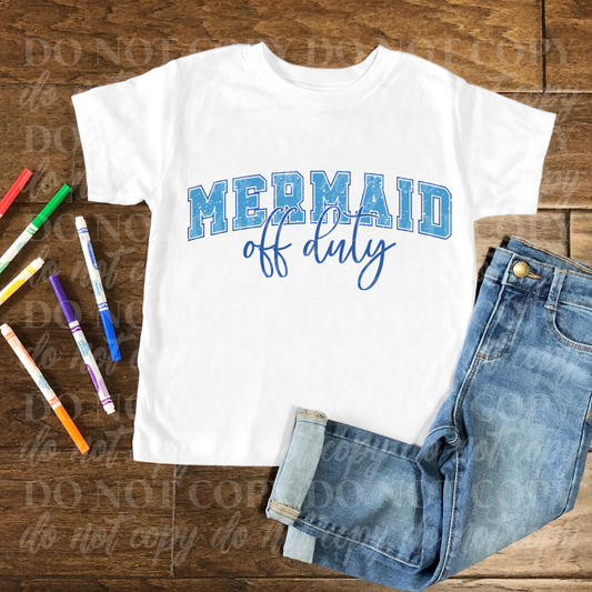 Mermaid Off Duty-blue