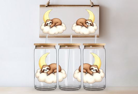 UVDTF 16oz CUP WRAP -Sleepy Sloth