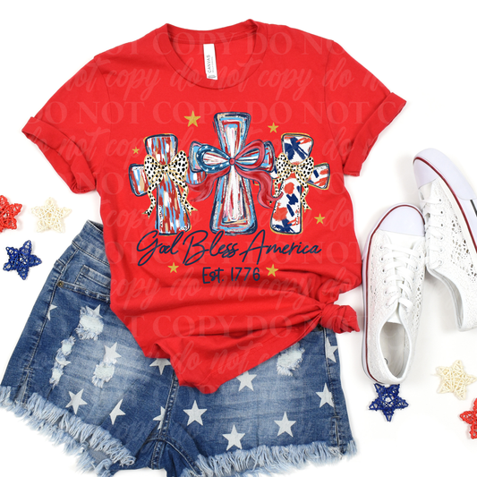 God Bless America-crosses