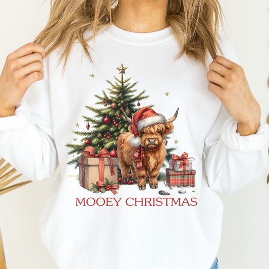 Mooey Christmas santa cow