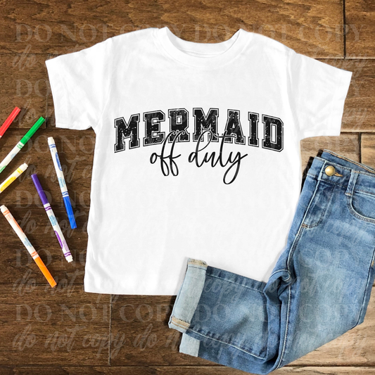 Mermaid Off Duty-black