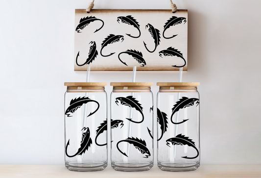 UVDTF 16oz CUP WRAP -Fish Hooks