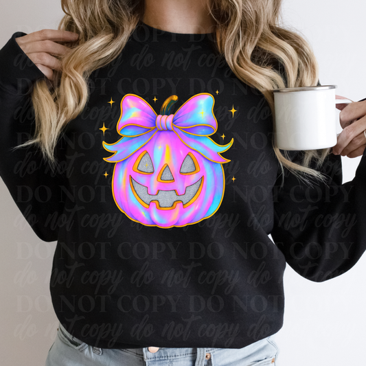 Pink Iridescent Pumpkin