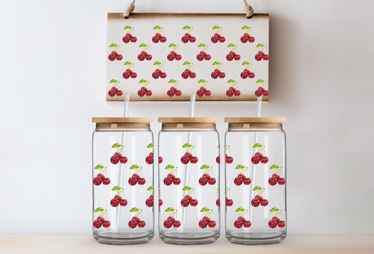 UVDTF 16oz CUP WRAP -Cherry Bunches