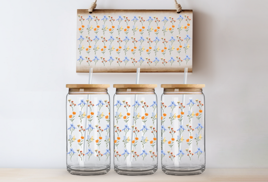 UVDTF 16oz CUP WRAP - Colorful Flowers