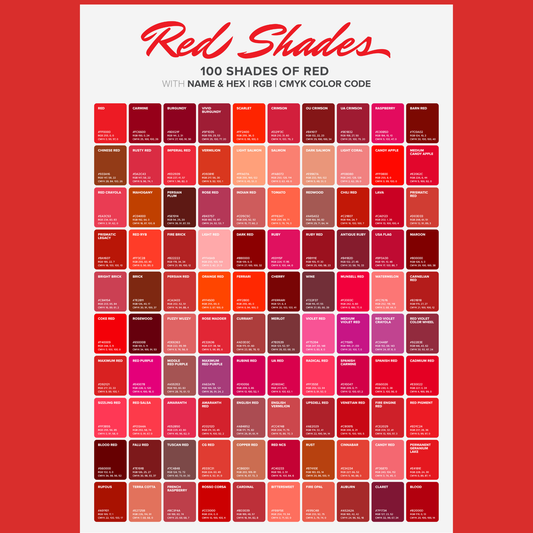 Red Hex Code Chart