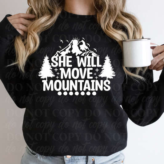 She Will Move Mountains-white