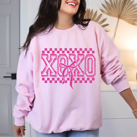 XOXO bow-pink