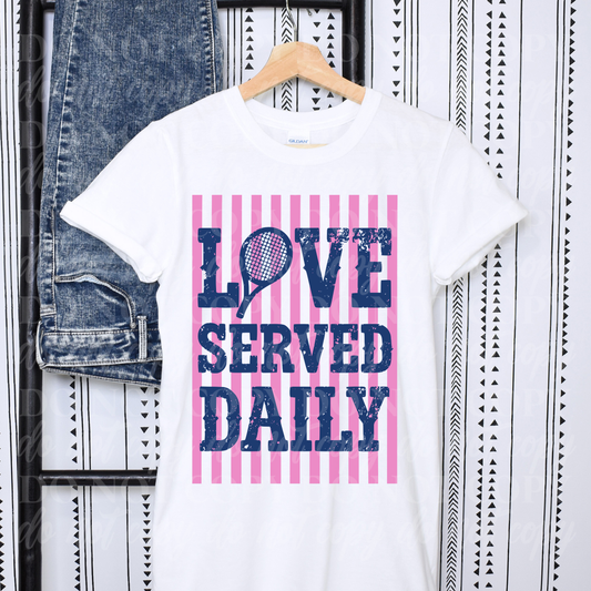 Loved Served Daily-blue
