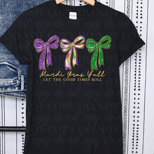 Mardi Gras Y'all Bows