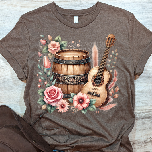 Barrel and Guitar