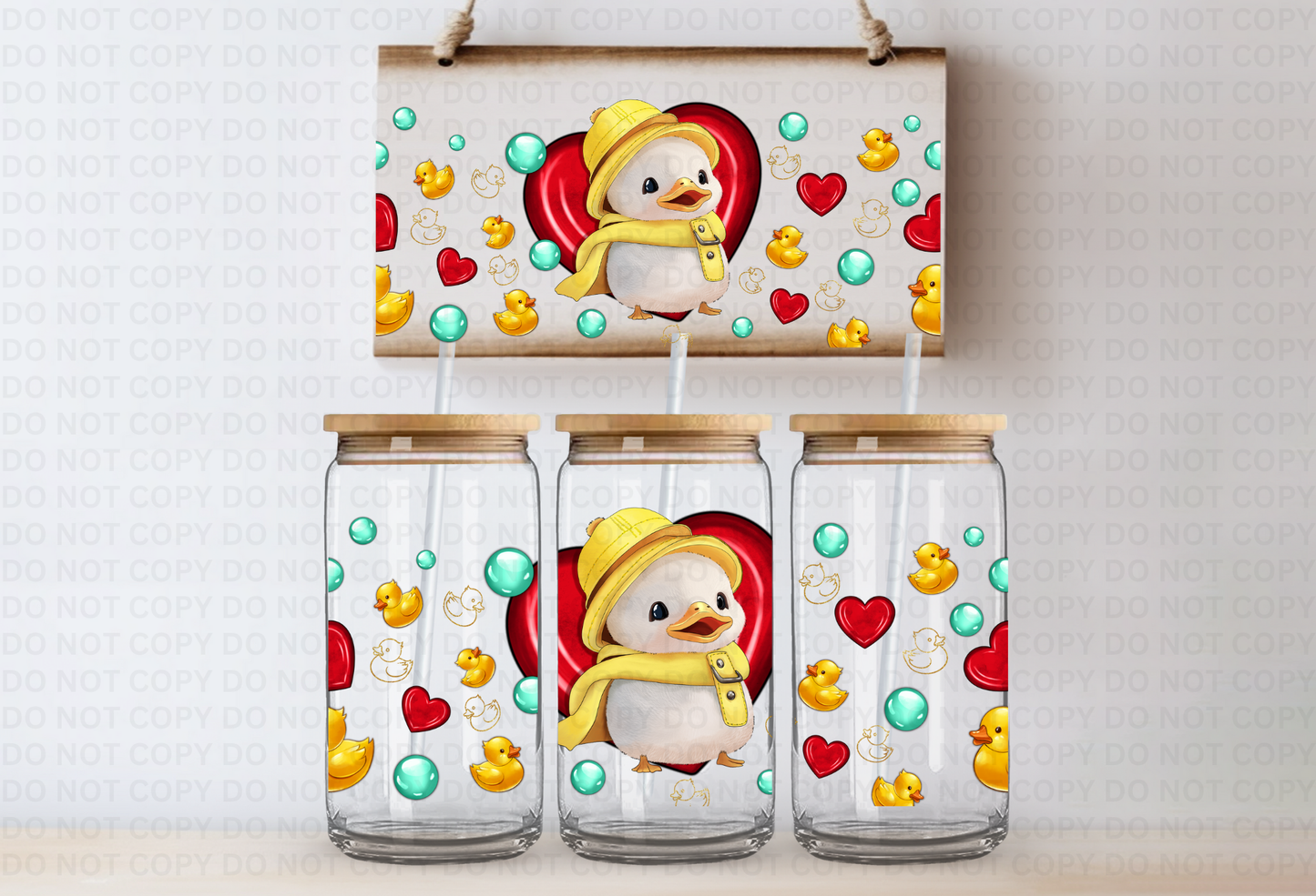 Baby Duck UVDTF 16oz CUP WRAP