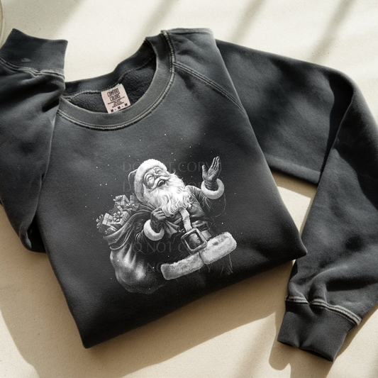 Santa With Sack Full Of Presents