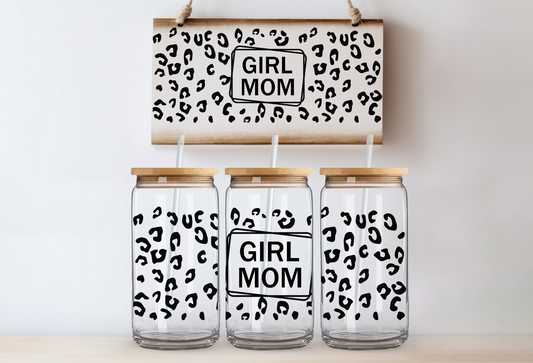 UVDTF 16oz CUP WRAP -Girl Mom Leopard Chic