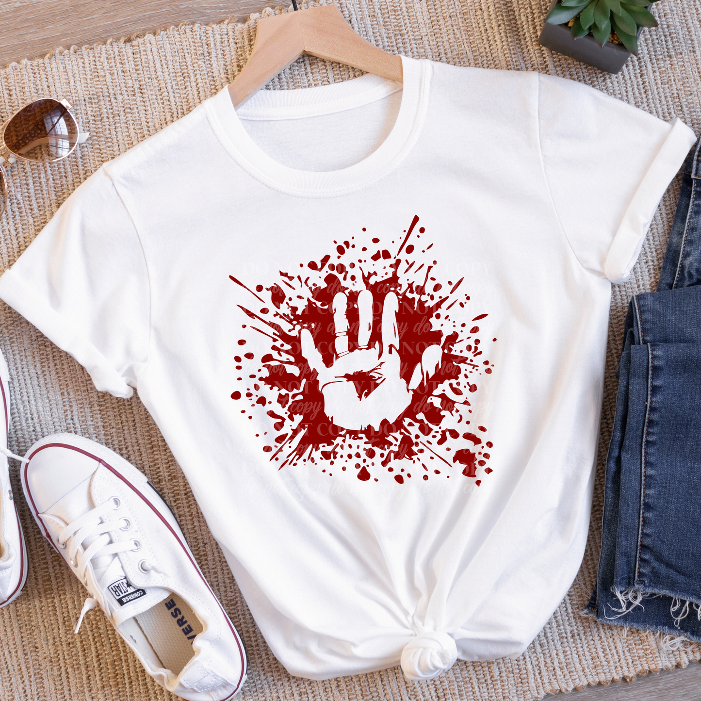 Handprint in Blood