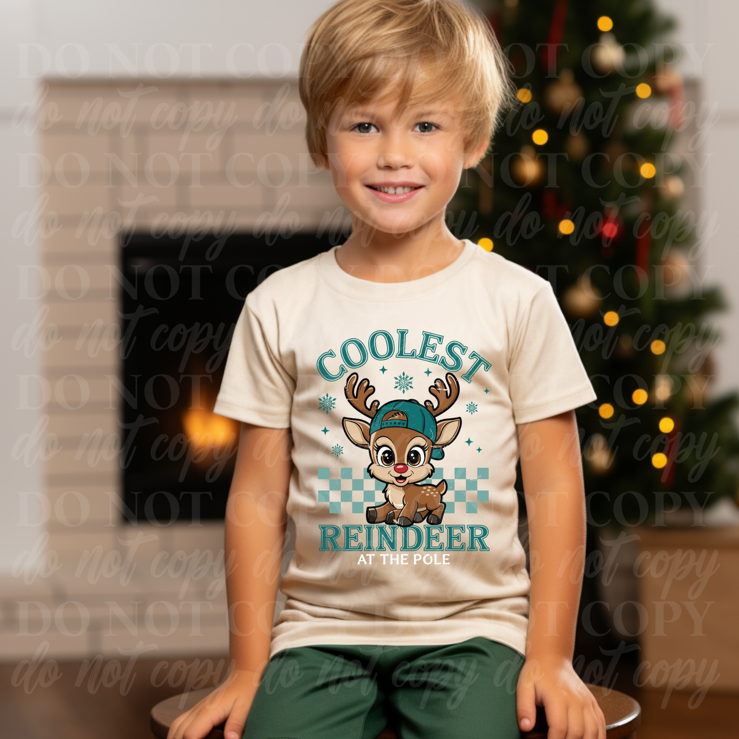 Coolest Reindeer At The Pole-green