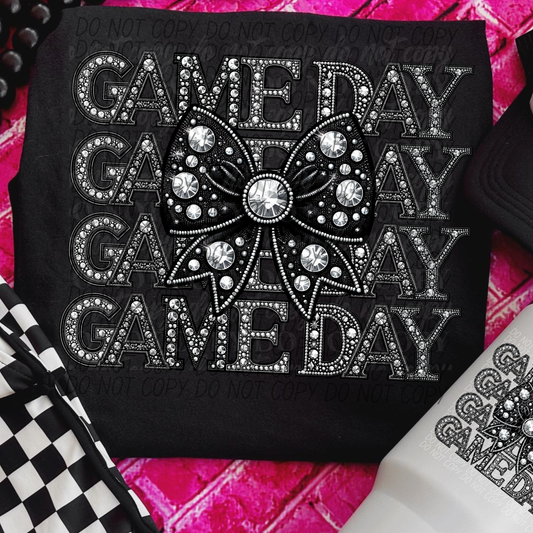 Game Day Stack Rhinestone-Bow