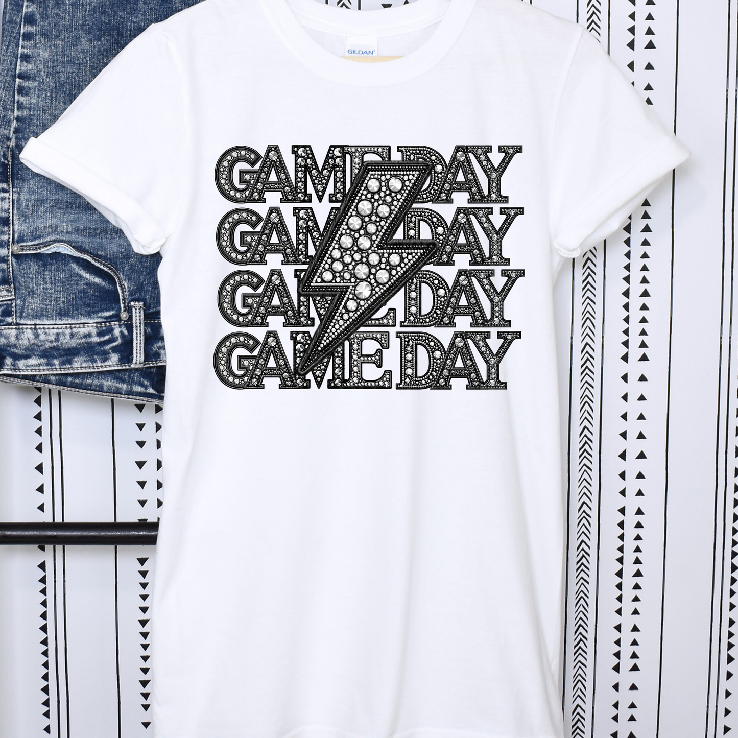 Gameday Rhinestone Stacked 4