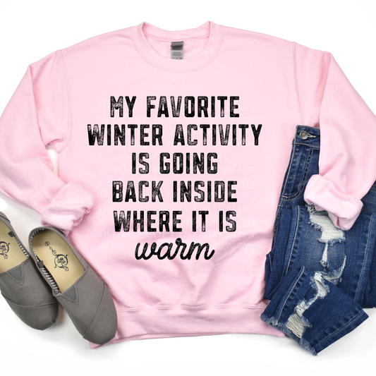 Favorite Winter Activity-black