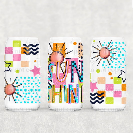 UVDTF 16oz CUP WRAP -Sunshine