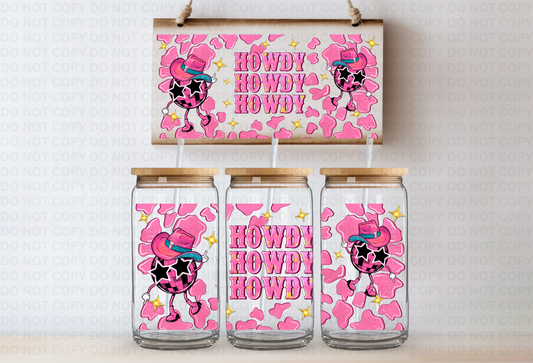 Howdy Howdy Howdy UVDTF 16oz CUP WRAP