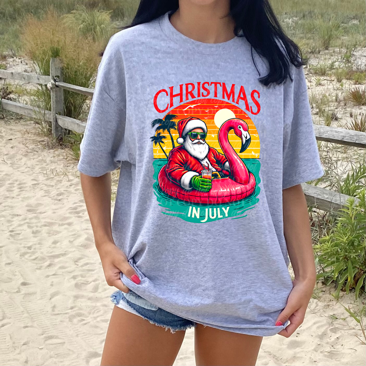 Christmas In July- Flamingo