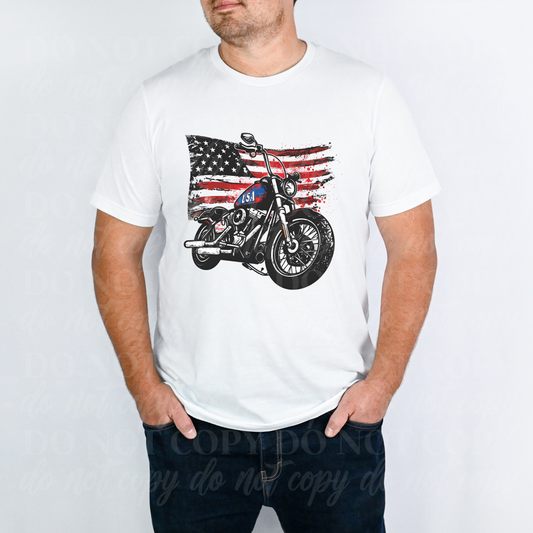 Flag & Motorcycle