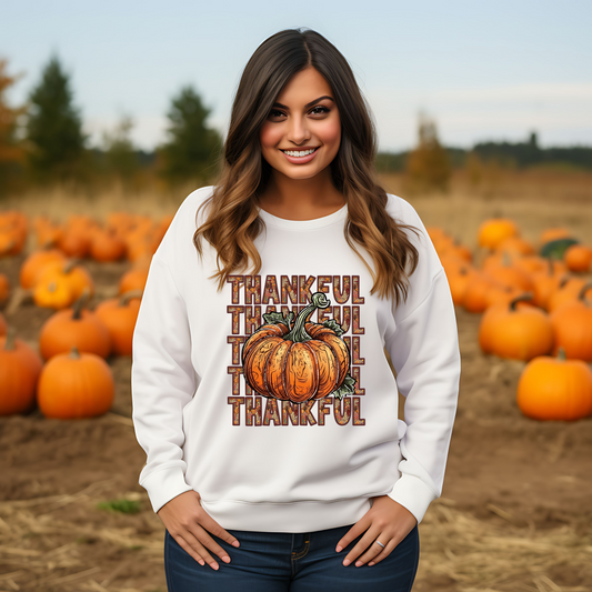 Thankful Stacked Pumpkin