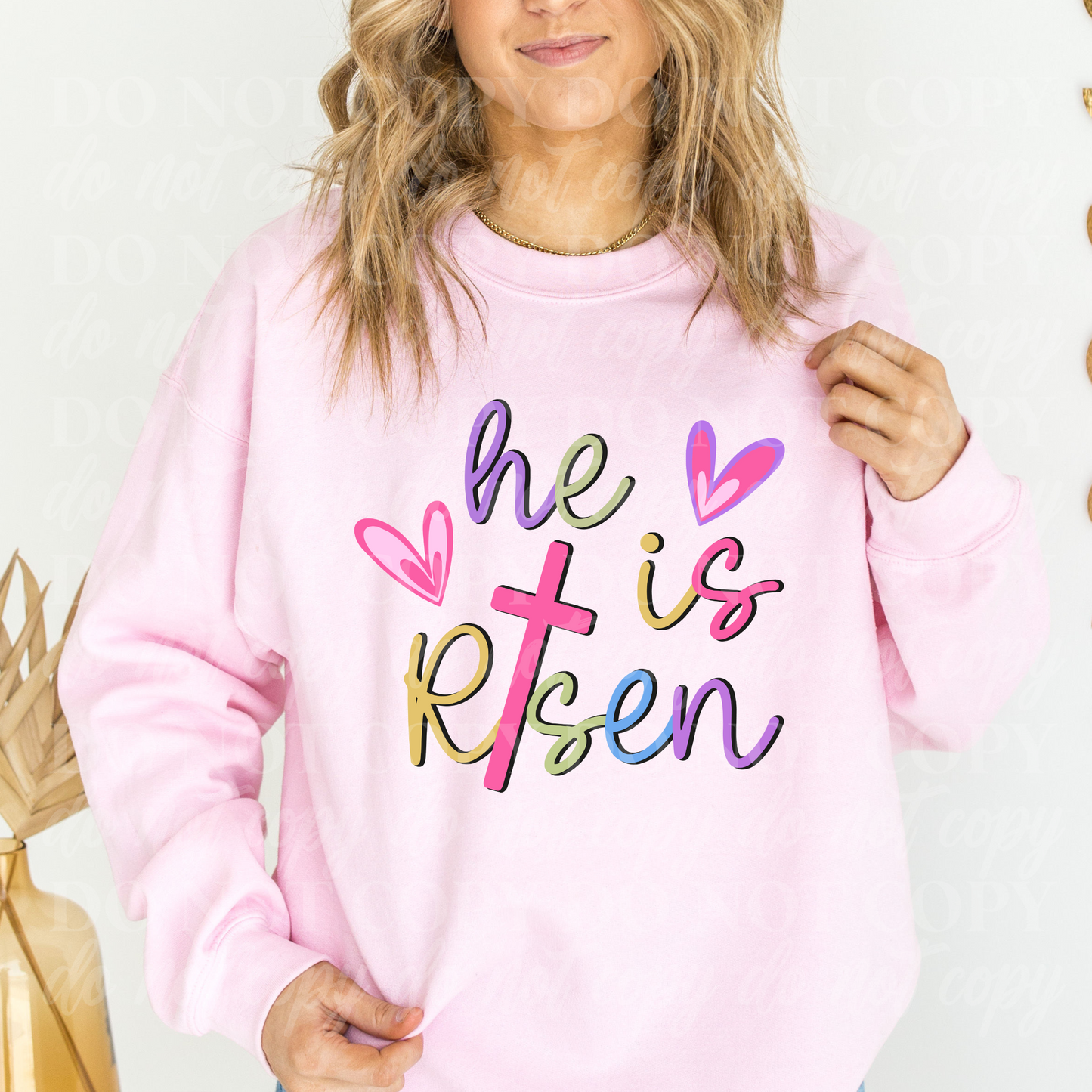 He Is Risen-pink