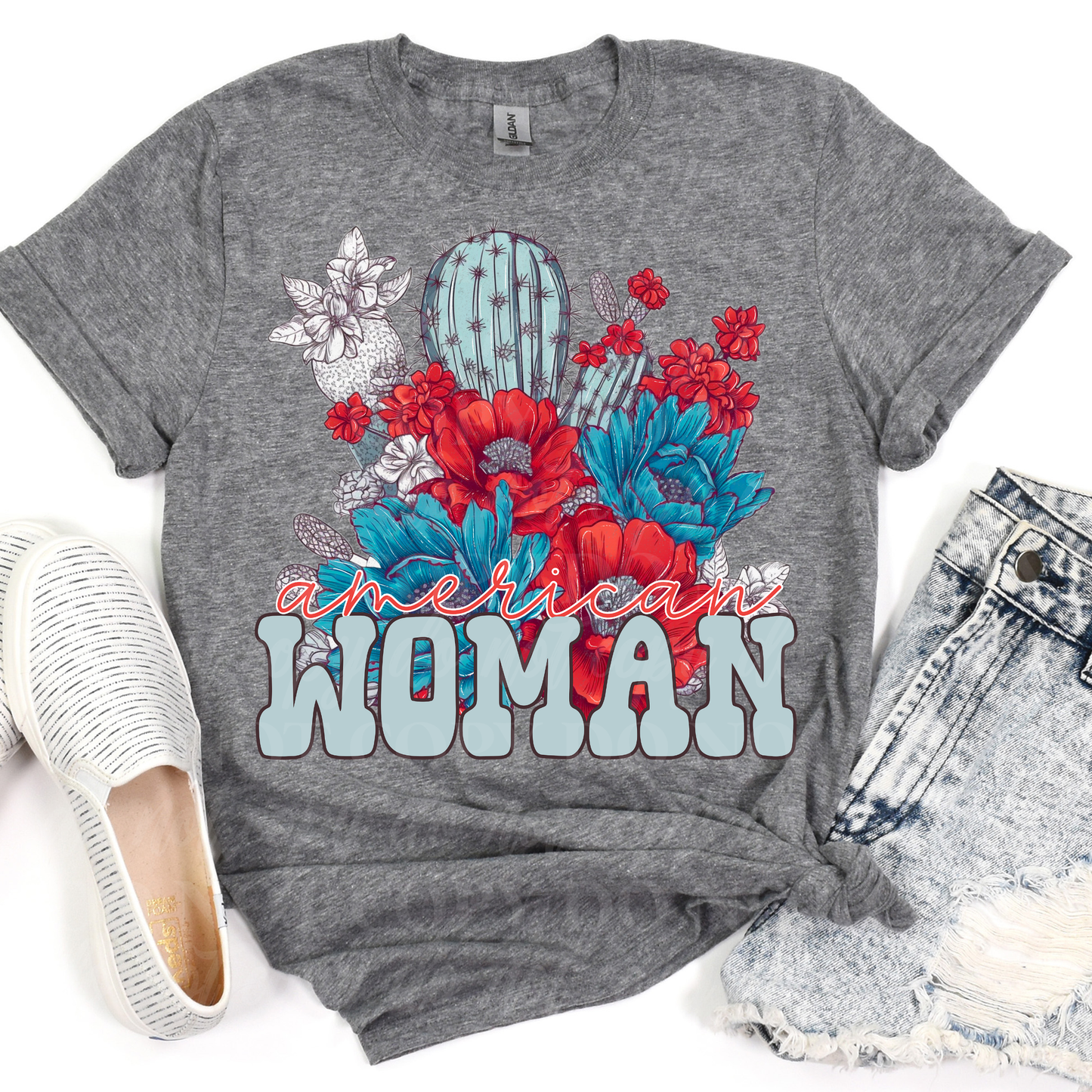 American Woman- Red