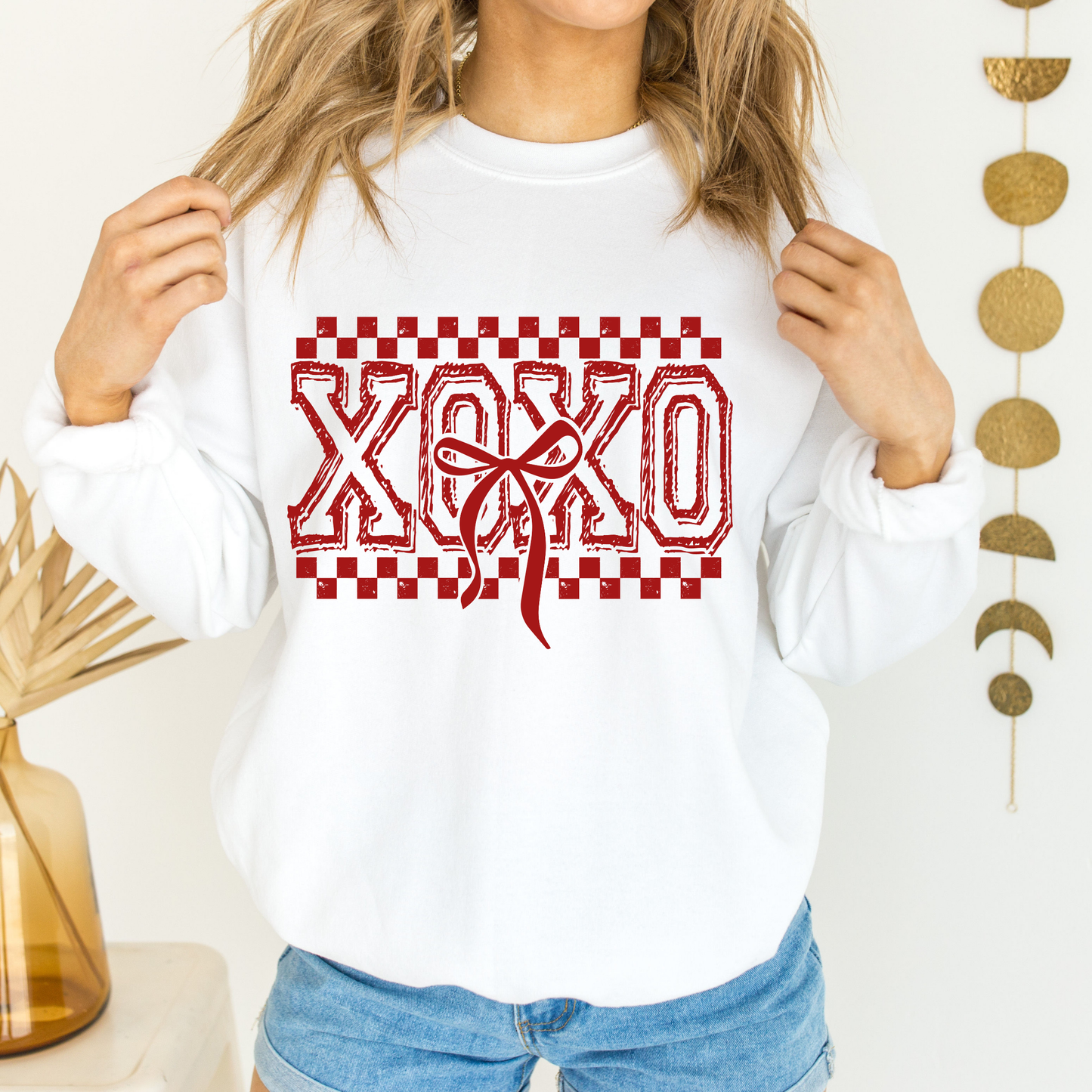 XOXO bow- red