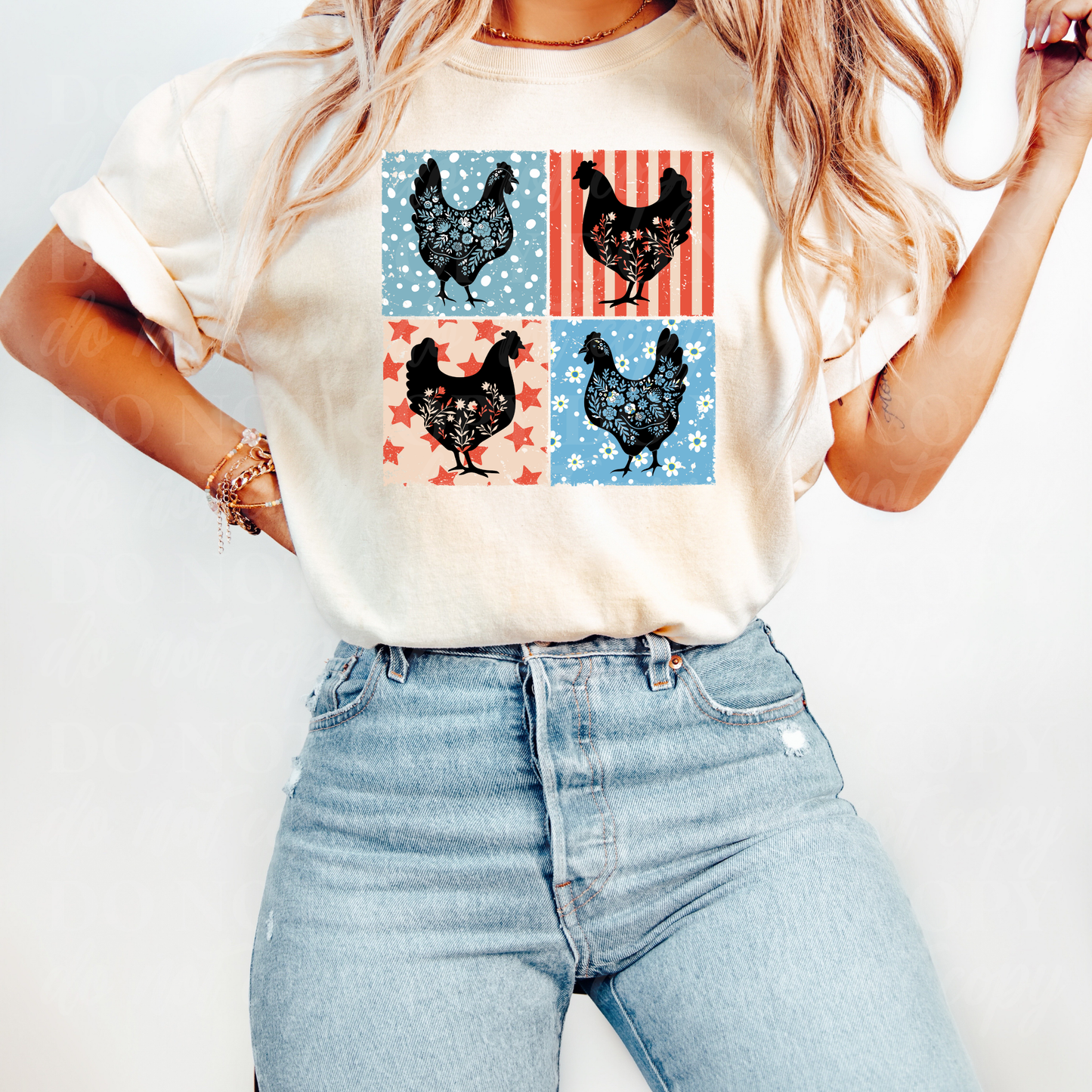 Four Chickens