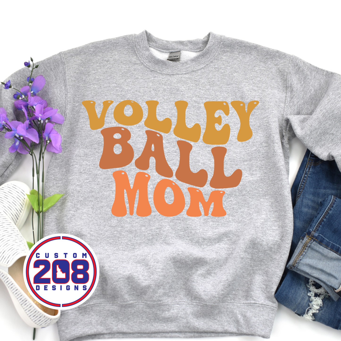 Retro Volleyball Mom