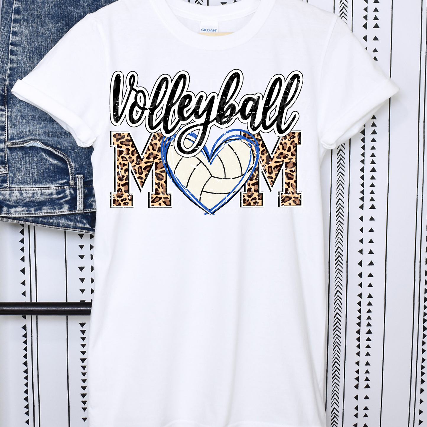 Volleyball Cheetah Mom