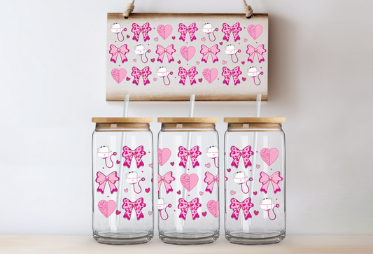 UVDTF 16oz CUP WRAP - Nurse Pink