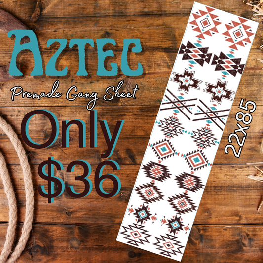 22x85 Aztec Premade DTF