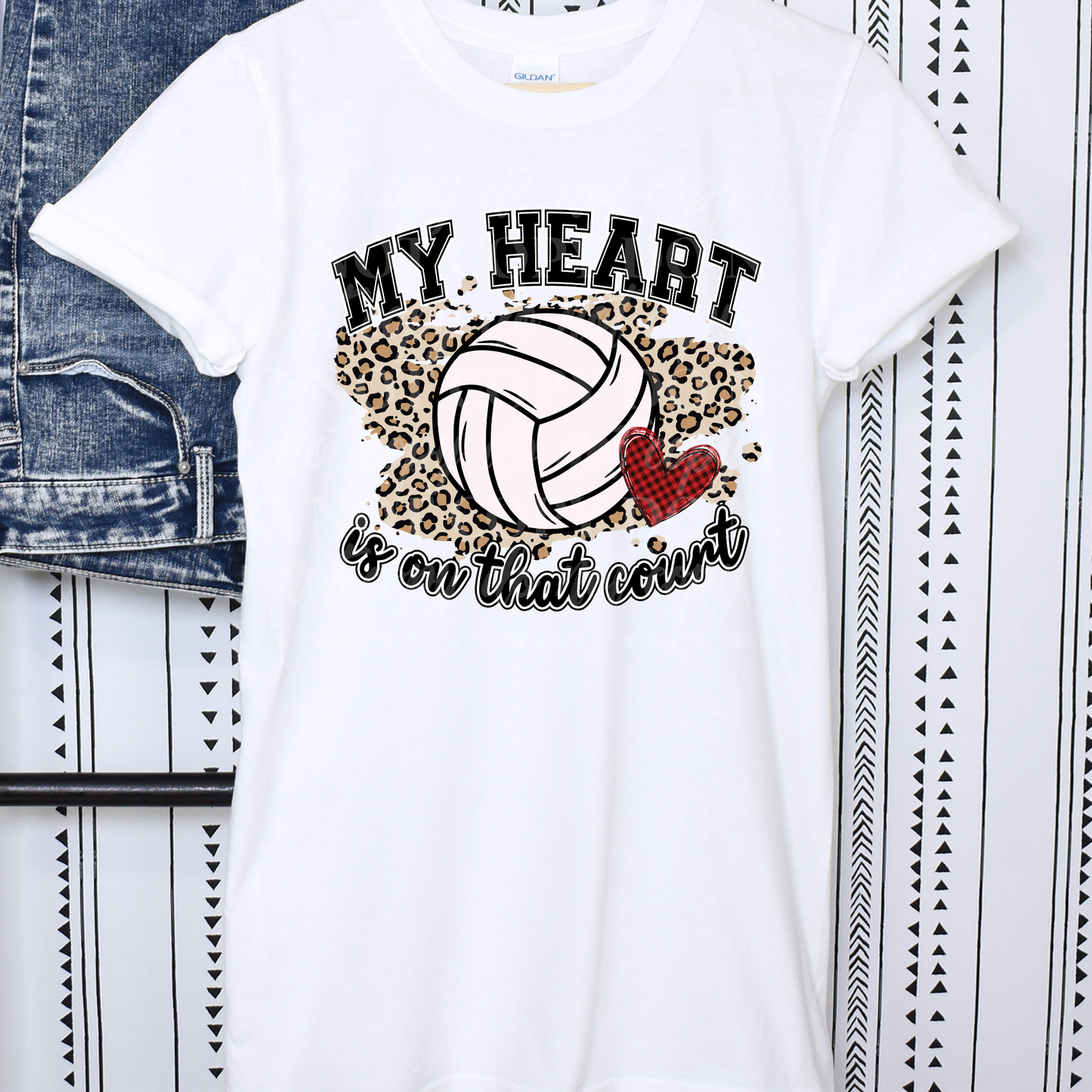 Heart- Court- Volleyball