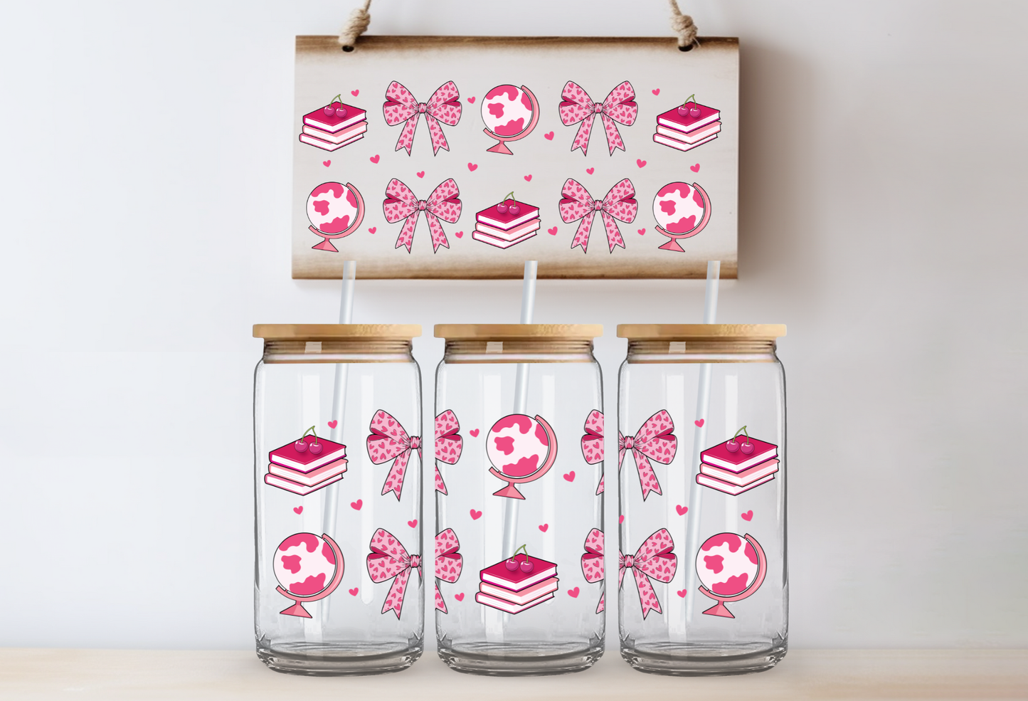 UVDTF 16oz CUP WRAP - School Pink